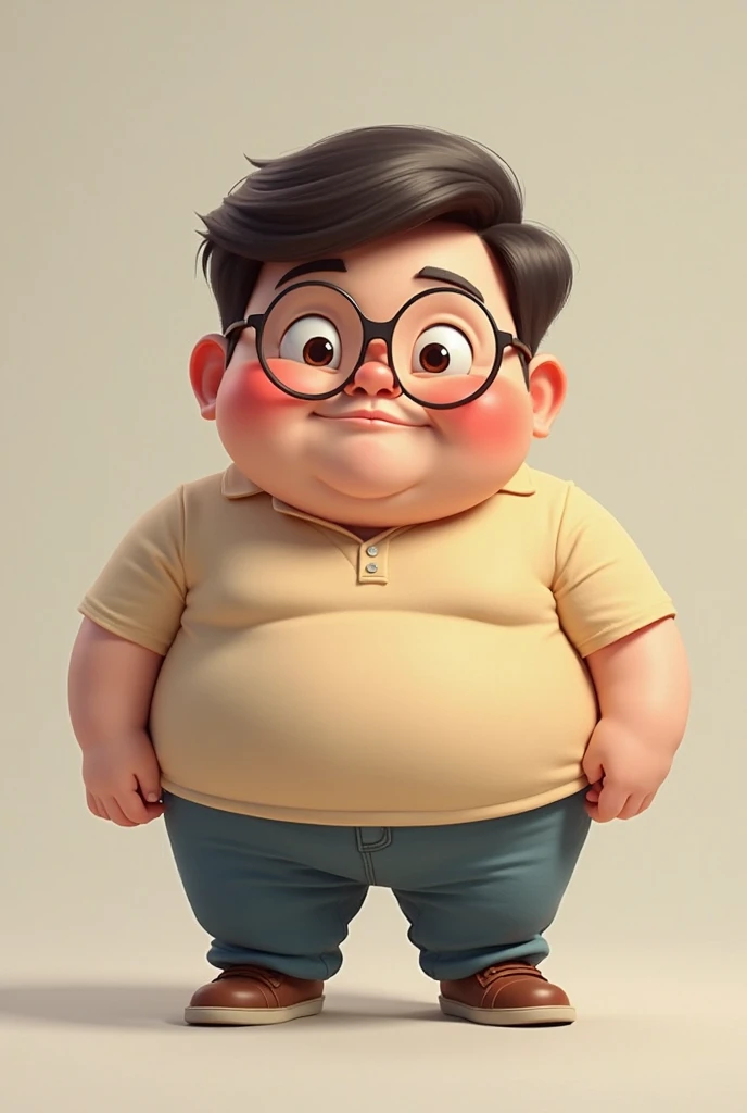 Small fat man　nudde