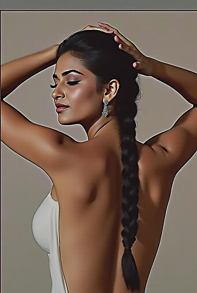 Most beautiful Tamil girl fucking Tamil girl full nude, pussy extra very very long thick braid hair extra thick hair Curvy hair hair spread behind, missionary fucking ultra realistic nude golden ratio anatomy ultra realistic nude perfect blow handjob cum leave
