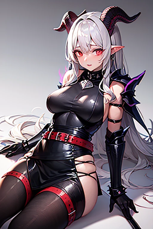 1990s style, dark fantasy anime illustration of a (mature MILF BIMBO Dark Elf with grey skin and short white hair), (UPPER BODY) perfect face, wearing tight leather stealth armor, stalking her victim at DAYLIGHT, ambient light, dark and moody, retro style, BIG KNOCKERS CLEAVAGE, lustful smirking smile red blush red cheeks, chain leash, kneeling, shackles, leather black collar slave, ((BLACK background)) hands on glass breasts on glass ass on glass window fog water drop