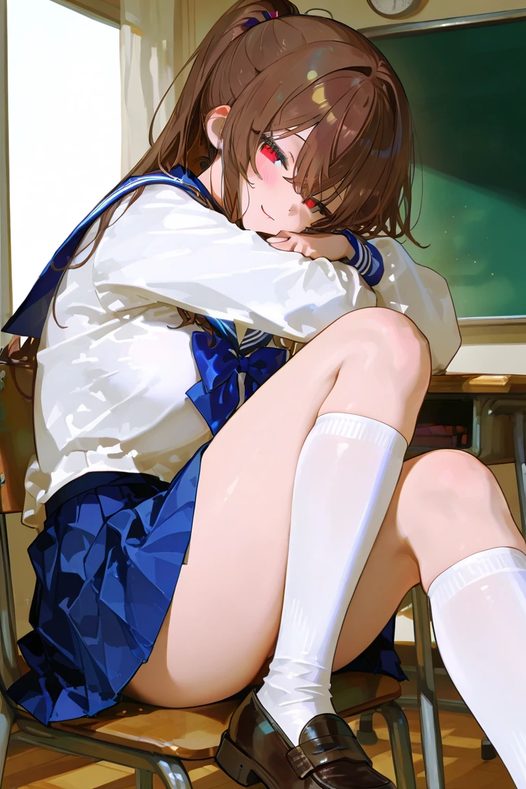 (8k、RAW Photos、Photorealsitic:1.25)、(lipgloss、eye lashes、Shiny face、shinny skin、best qualtiy、超A high resolution、depth of fields、chromatic abberation、Caustics、Wide range of lighting、Natural shading、Kpop Idle) The viewer looks calm and goddess-like with a sense of happiness、accurate depiction、Girl looking up、 Sperm on the face、cloudy spermatozoa、(Ahegao)、sticking out the tongue、(excited)、fullnude、The upper part of the body、shot from a side angle、sitting on a bed、