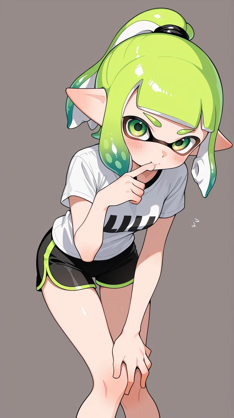 whole body,fall forward,Sex,blush,Drooling,Naughty,Splatoon,hoodie,Knee-high boots
