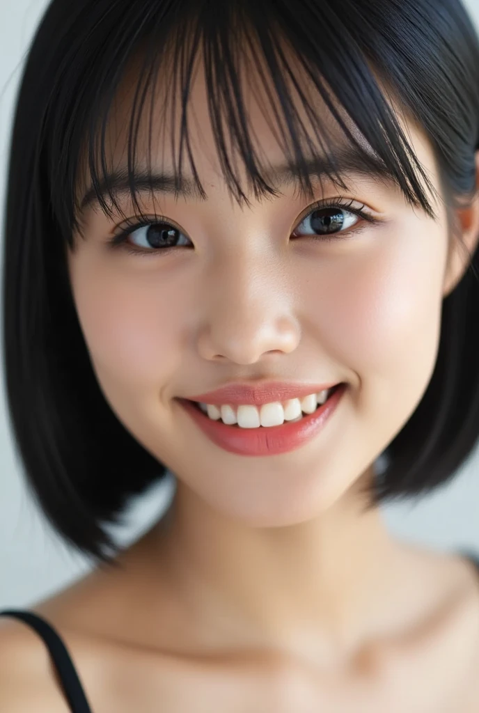 8K, Ultra-high resolution, Highest quality, masterpiece, 三分割法によるphotograph,Surreal, photograph, 1 Girl, (16 years old:1.3), pretty girl, Cute face, Beautiful eyes in every detail, 細かくdetailedに,masterpiece,, One Girl:1.2, Japan Female Announcer,whole body,sports gym,Bra Top,Skinny Shorts,Tight fit,A towel around his neck,Sweat is dripping from my chest,Refreshing sweat,Full of sex appeal,Attractive thighs, Sensual,A carefree smile,Heal the heart,Black Hair,Short Bob,Looking at the audience、beauty,Long neck、Laugh a little、Please close your mouth and laugh、(((Ideal body type))),A cup small breasts :2,、Portraiture:2、Perfect Anatomy、鮮明なdetailed、detailed、Surreal、Light and shadow,Strong light