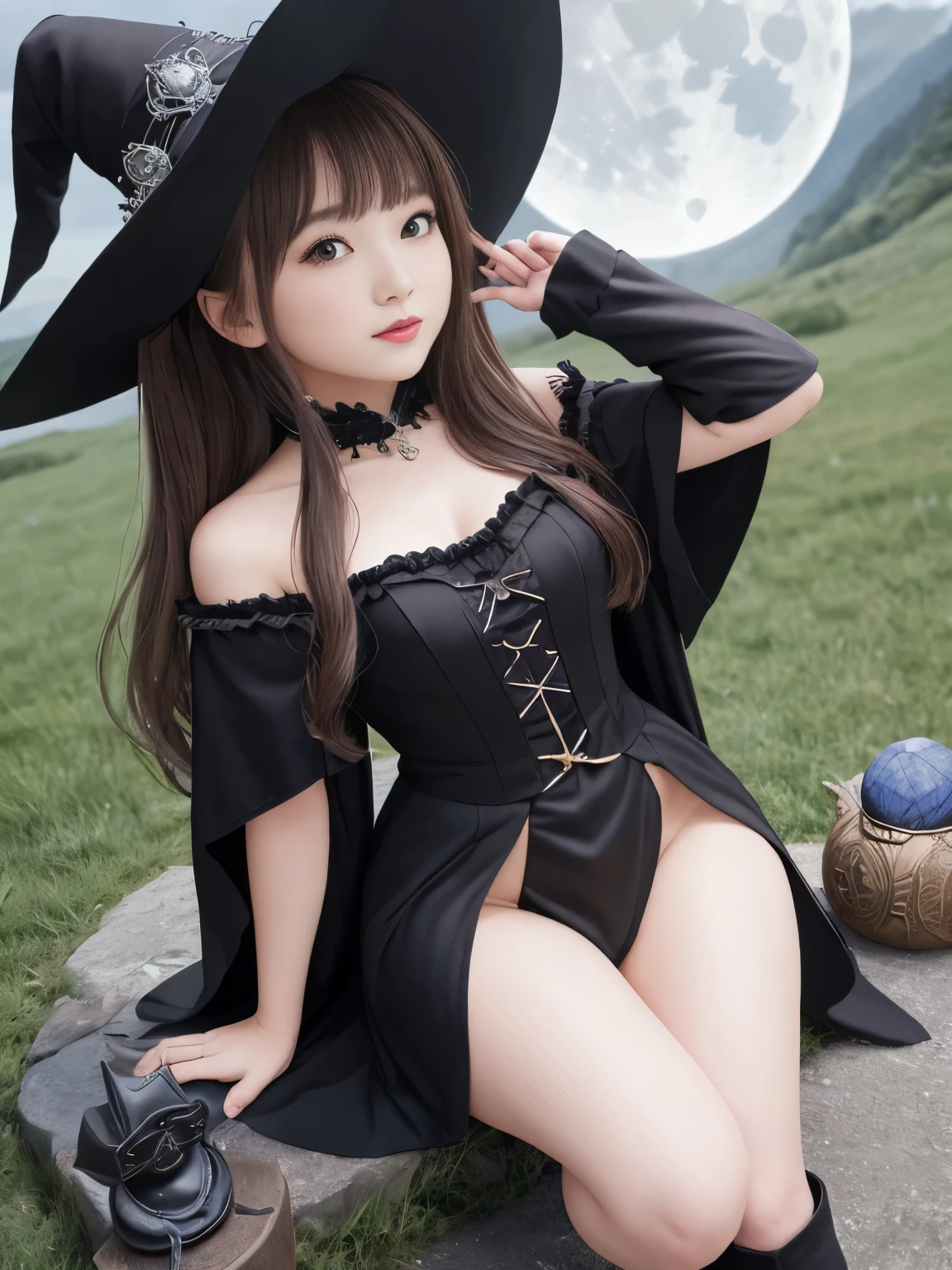 (Full body portrait:1.5)、、Slim and flat chested、Small breasts、Highest quality,masterpiece,Ultra-high resolution,(Actual:1.4),Original photo,Ultra-high resolution,8K,There are also women,Gothic Lolita Unifoaid Costume Cosplay、Sandy beach scenery、With confidence, Beautiful and generous,Please lift your skirt and show me your underwear..、