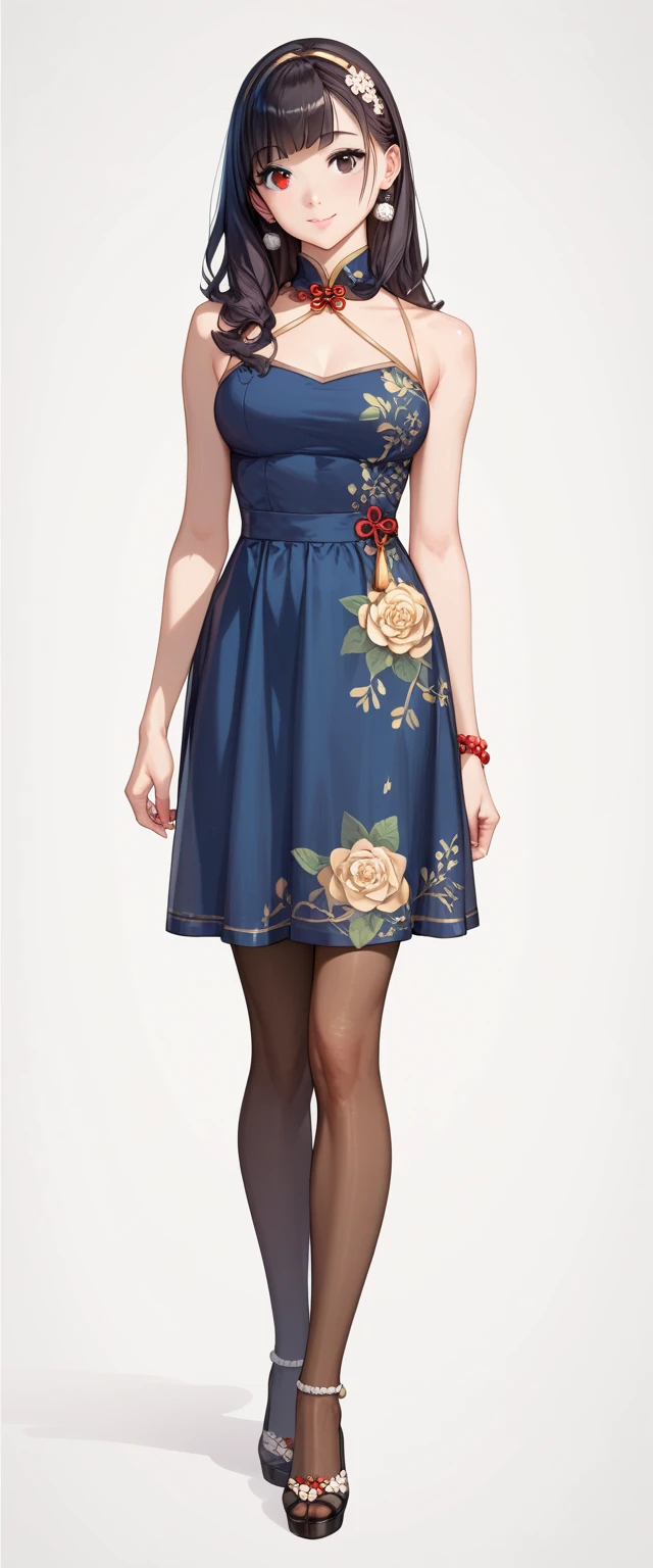 Masterpiece, A Japanese woman, 40 years old, cute face, detailed face, detailed eyes, slender body, slender legs, anatomically correct body structure, bewitching figure
