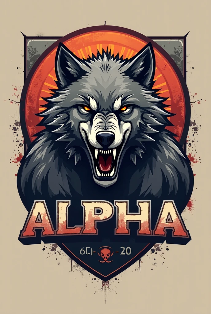 An easy wolf gym logo