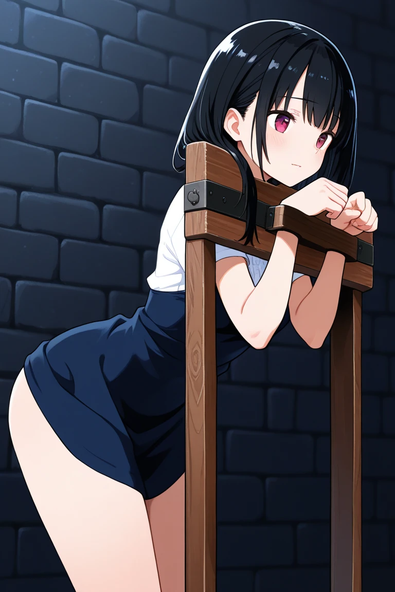 (1 boy, 1 girl), a age school girl in mixed bondage wrestling with a teenboy, they are roughly the same age, the school girl is wearing a red pleaded careered skirt and a black pullover, the girl has a is a bit smaller than the boy, the girl has shoulder long hair, the boy is wearing casual clothes, teenage hogtied and struggling against the ropes, school girl applying more ropes to the teenage boysy, blushing boy dominated and controlled by the girl, the girl is smiling and laughing and tries to humiliate the teenage boy, thenage boy is blushand ashamed and is gritting his teeth, he desperately tries to break free but to no avail, the boy struggles and squirms against the ropes, the girl is sitting on top of the teenage boy to prevent hrom moving and has ropes in her hands and uses them to tie up the arms of the teenage boy behind his back,arms of the teenage boy are completely tied nd his back in lots of ropes, the teenage boy looks very embarrased anhamed, the girl is saying „this must be embarrassing for you“ , huge struggle, many viewers watching, wrestling ring,intricate rope work, teenage boy blushing and ashamed, dramatighting, highly detailed, photorealistic, 8k, masterpiece, teenage school girl vs teenage school boy, fm, power, control, beaul teenage girl, detailed faces, teenage boy aggresiveled up by teenage girl, lots ofe, perfect eyes, detailed faces, sq and struggle marks arround the boy
