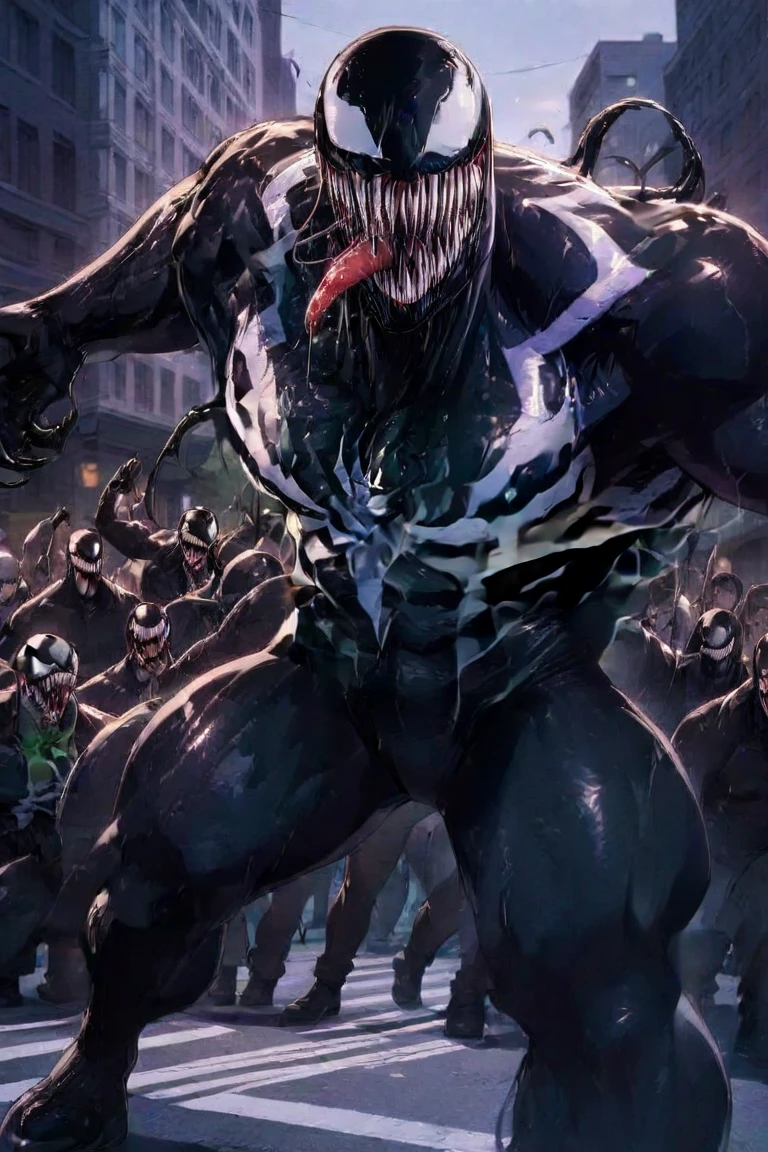 MARVEL Comics、Villain、VENOM、NYC Streetscape、Use your whole body to appeal to the villain、