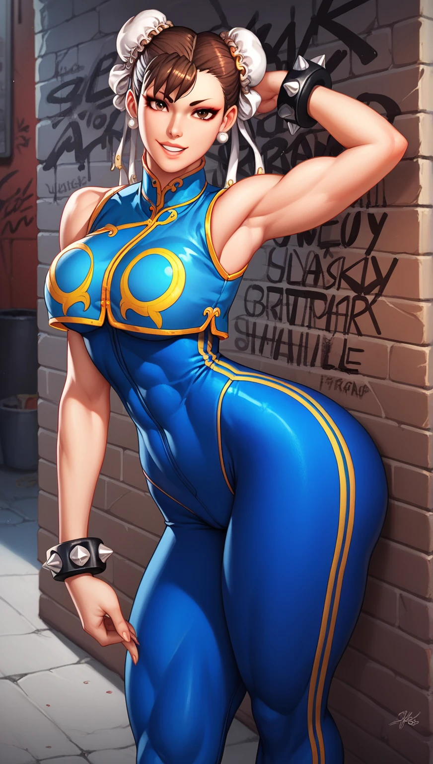 (masterpiece:1.1), (best quality:1.2), (ultra high res:1.2), 16k,super fine illustration, soft lighting, 1girl, ((yurims)), ,((red headband)), dougi, spandex, gloves, fingerless gloves, ((leggings)), 20yo, (((slim body))),(((((large areolae))))), beautiful face, beautiful hair, (((saggy medium breasts))), ((hanging breasts)), (((breasts apart))), (big ass), (((lovely eyes))), shiny body, beautiful skin, (((very humid sweaty))), (((shiny skin))), , anime, realistic, (((cute smile, happy))), anime screencap, dynamic pose, dynamic angle, (full body),