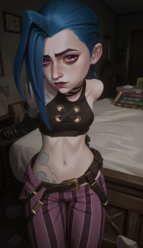 jinx, arcane, arcane jinx, pov blowjob, sucking cock, sucking dick