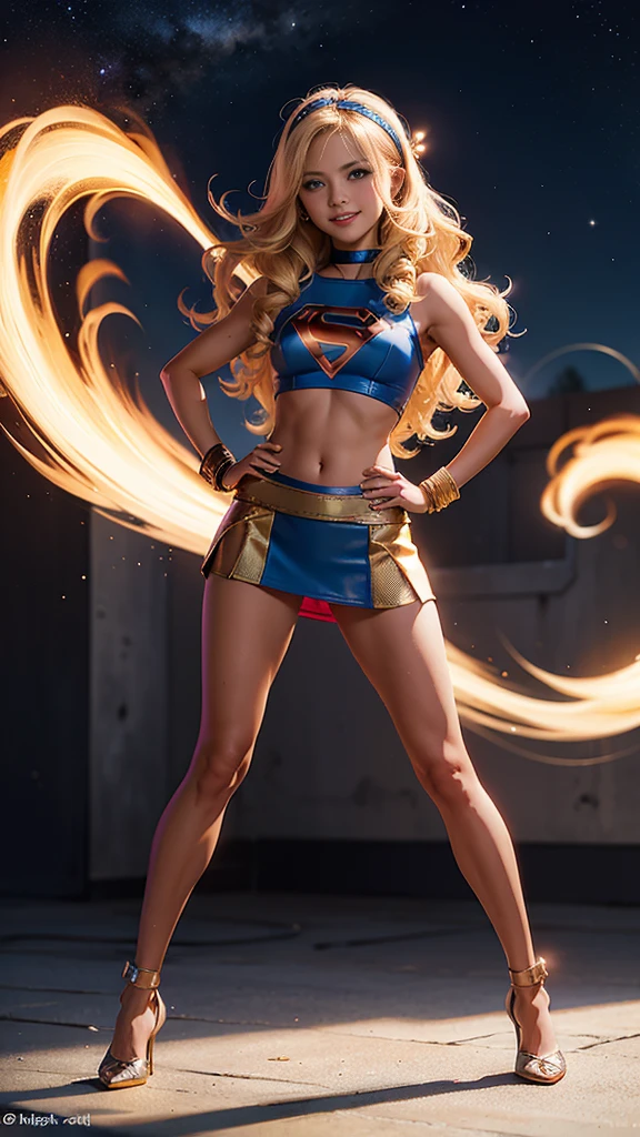 (best quality,highres,ultra-detailed,realistic:1.2), vivid colors, sexy cosplay super girl, cute funny faces, silly dance, Instagram model, Vanilopa, 18-year-old, energetic dance moves, colorful costume, stylish makeup, confident pose, attractive facial expressions, playful personality, dynamic lighting effects, glamorous background [Stable Diffusion Prompt] Instagram model Vanilopa, age 18, is enchanting the audience with her crazy sexy super girl cosplay. With (best quality, highres, ultra-detailed, realistic:1.2) rendering, every detail of her vibrant appearance comes to life. Vanilopa captivates everyone with her (vivid colors) and energetic dance moves. Her (sexy cosplay super girl) costume is a riot of colors and patterns, accentuating her youthful charm. The audience can't help but feel her vibrant energy as she moves across the stage. With (stylish makeup), her eyes pop with a sparkling brilliance, drawing attention to her captivating gaze. Vanilopa's (confident pose) only adds to her irresistible charm, showing off her flawless poise and grace. As she dances, Vanilopa makes (cute, funny faces), bringing joy and laughter to everyone around her. Her (playful personality) shines through as she effortlessly switches between seductive and silly expressions, captivating the audience with her versatility. The stage is illuminated with (dynamic lighting effects), creating a dramatic and glamorous atmosphere. The (glamorous background) enhances the overall visual impact, making Vanilopa's performance even more mesmerizing. In this masterpiece of (best quality, highres, ultra-detailed, realistic:1.2) artwork, Stable Diffusion brings to life the perfect blend of sexiness, cuteness, and fun. Through Vanilopa's cosplay, her vibrant energy, and playful personality, the image captures the essence of a truly unforgettable performance.