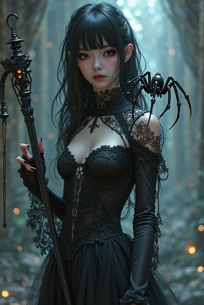 Top Quality, Real Photo Stick, Darkfield Effect, Best Beauties, Alone, Midnight Church, Bondage Costumes Made of Mesh, Rose Flowers, Most Detailed Skin, Upper Eyes, Smiles, Darkness, Real Colors.