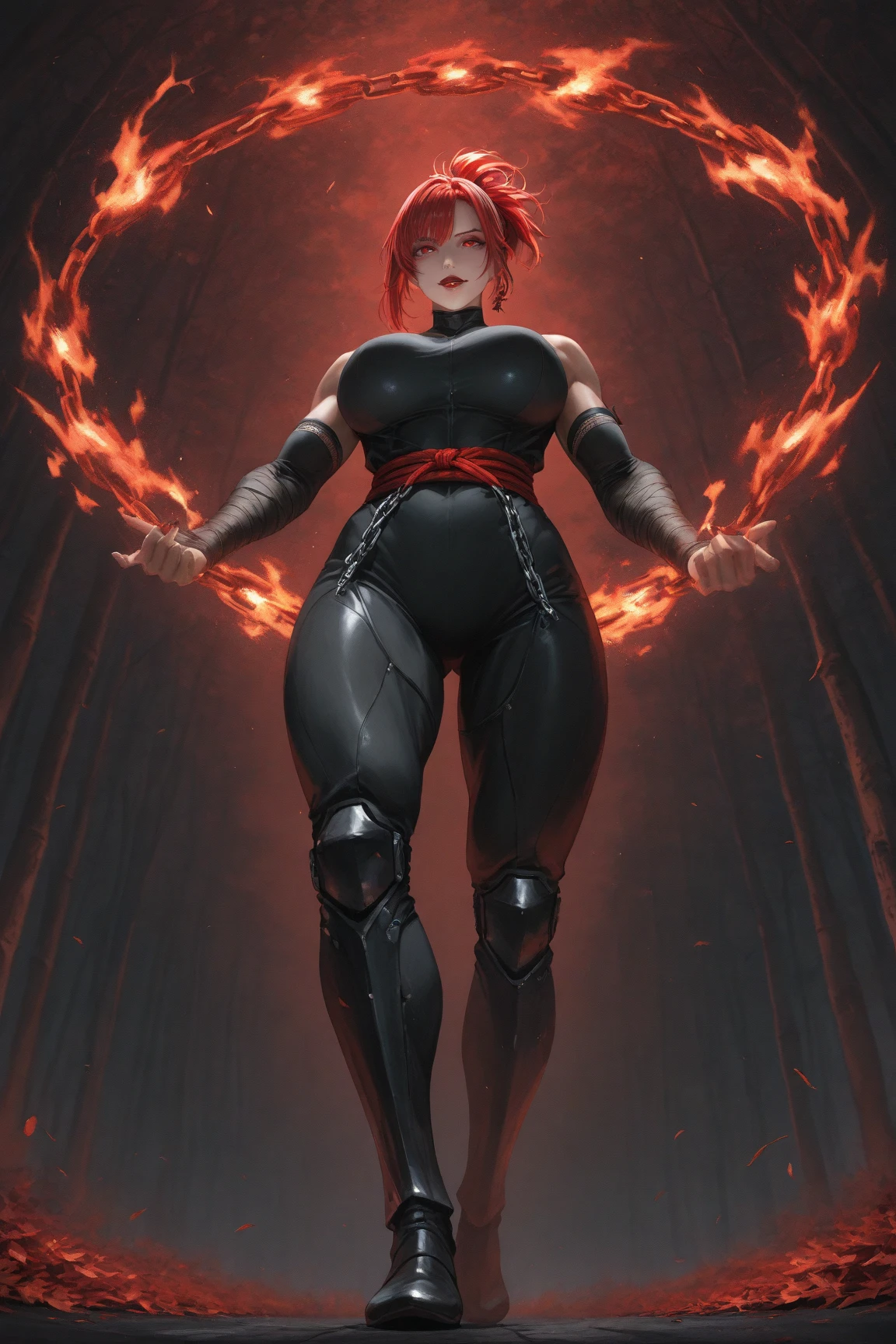 ((8k, RAW photos, top quality, masterpiece: 1.2), (realistic, photorealistic: 1.37), Natasha Romanoff, sexy, seductive, beautiful, big breasts, bared chest, (amazingly beautiful woman), Black Widow, red hair, (high angle shot: 1.2), ((Best Quality)), (Ultra-detailed), (extremely detailed CG unified 8k wallpaper), Highly detailed, High-definition raw color photos, Professional Photography, Natasha Romanoff, seductive pose, attractive, big tits, natural cleavage, shiny skin, ((full body shot: