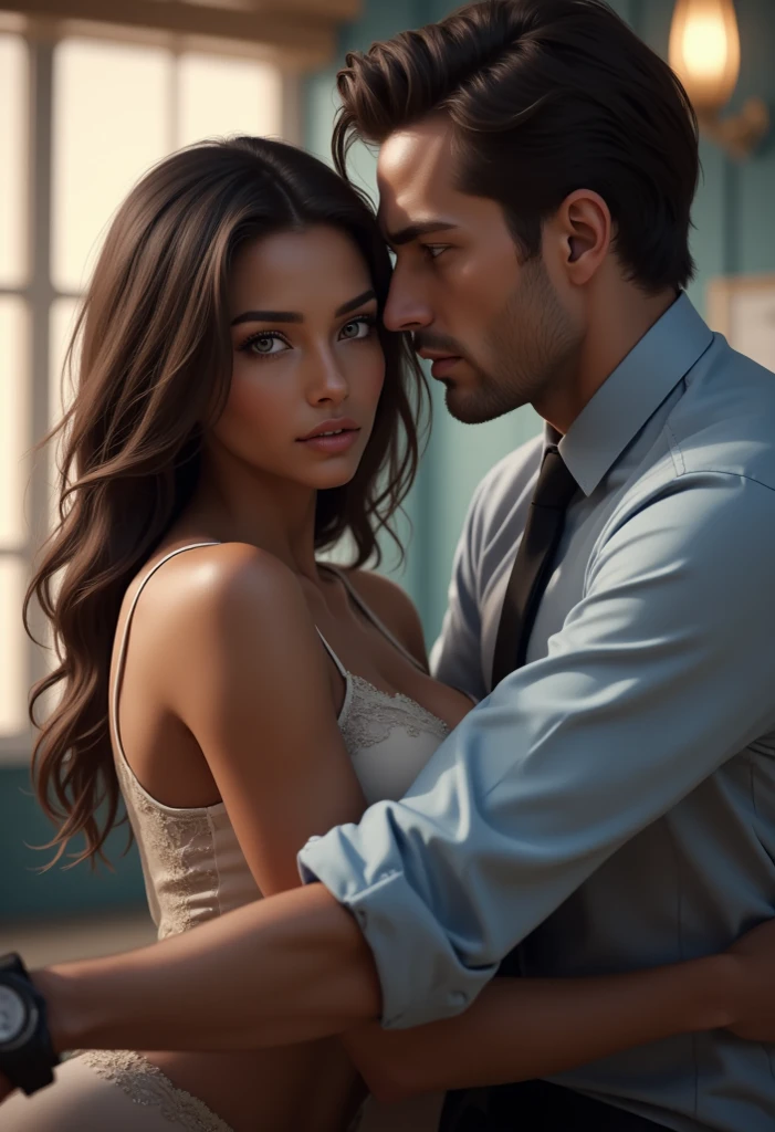 The model is girl got fucked with one man