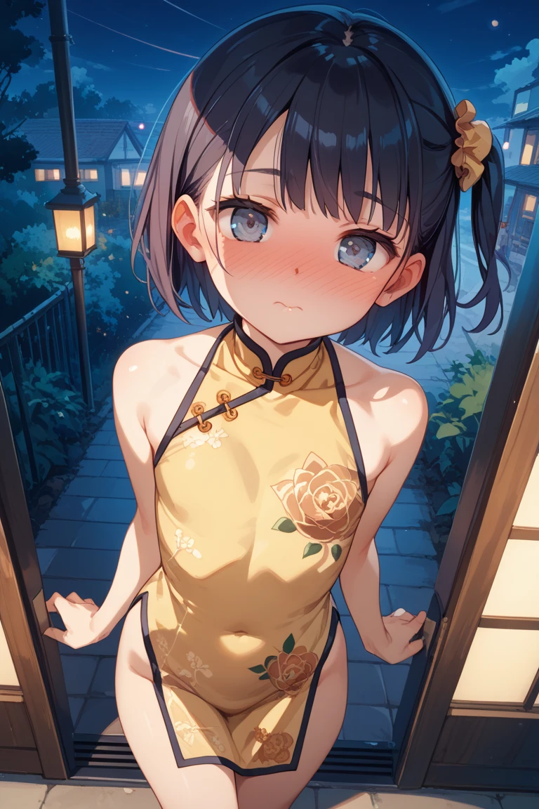 (Naked)、1 Girl, 15 years old, (Normal chest: 1.5), Pubic hair visible、blue eyes, Light brown hair, Bobcut, smile, Pause, Have fun, whole body, A lotus pond with many blooming lotus flowers, Promenade, blue sky, 8K, RAW Photos, Highest quality, masterpiece, 非常に詳細な 8K 壁紙, Super detailed, Best Shadow, Detailed Background, Beautifully detailed face, Beautiful attention to detail, Nice hands, Perfect hands