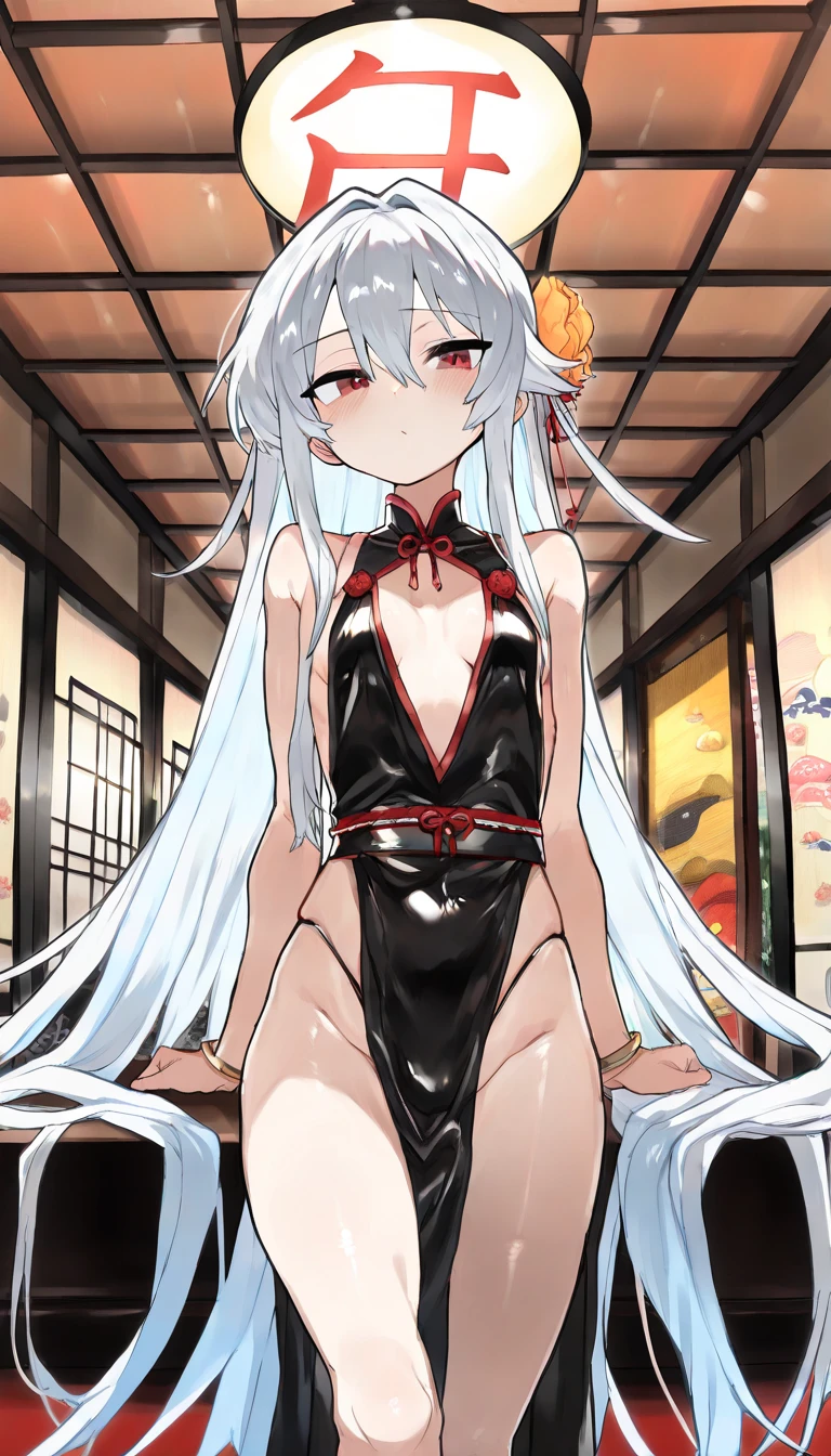 ((highest quality)), ((masterpiece)), (be familiar with), Perfect Face, indoor, Bedroom, Watching the audience,
One woman, Bai Zhi,
Open Mouth, Ecstatic expression, blush, smile,
Small breasts, Flat Chest, Young Girl, , , Girl,
Long Hair, Long Hair,
Leg spread,