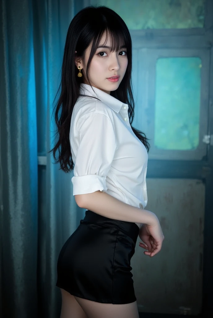 Flowers all over the wall, (best light: 1.2, cute Chinese girl: 1.2, [white dress: 1.3], full body, beautiful dance moves, wearing pink long-haired mink bandeau dress, multicolored flower wall, poster level, flowers on the wall are not crowded, elegant and colorful: 1.1, bright and moving: 1.1, [ultra-detailed: 1.2 + dynamic pose + delicate: 1.2],), big breasts, pursed lips, The sides are five-colored flowers, the wall is pink hydrangeas, roses, colorful chrysanthemums, and the background wall is a wall of flowers dominated by pink