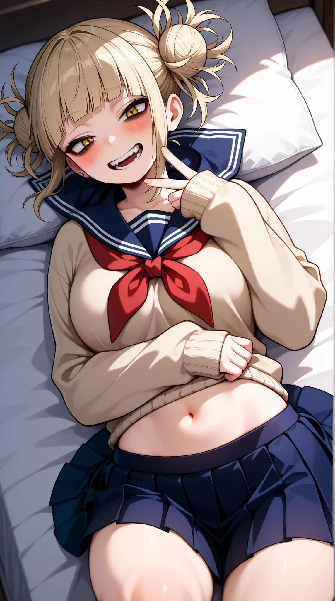 Himiko toga have sex wearing only a black thong