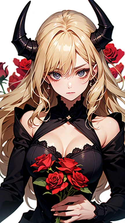 huge breasts,looking at the viewer,((masterpiece)),((highest quality)),perfect ???????,8K UHD,highly detailed face,luster and luster,((1 girl)),((alone)),(beautiful and fine eyes:1.5),perfect image,(Upper body:1.1),(look ahead:1.1),turn your arms behind your back,slim waist,shiny hair,deep cleavage,office room,(Sensitive smile:1.2),sexy mature woman,beautiful white skin,blonde hair,long hair,light blue eyes,Almond Eyes,beautiful,sexy,red lips,?????? lips,pink eyeshadow,eyeliner,black bra,(dull bangs:1.1),Super detailed,