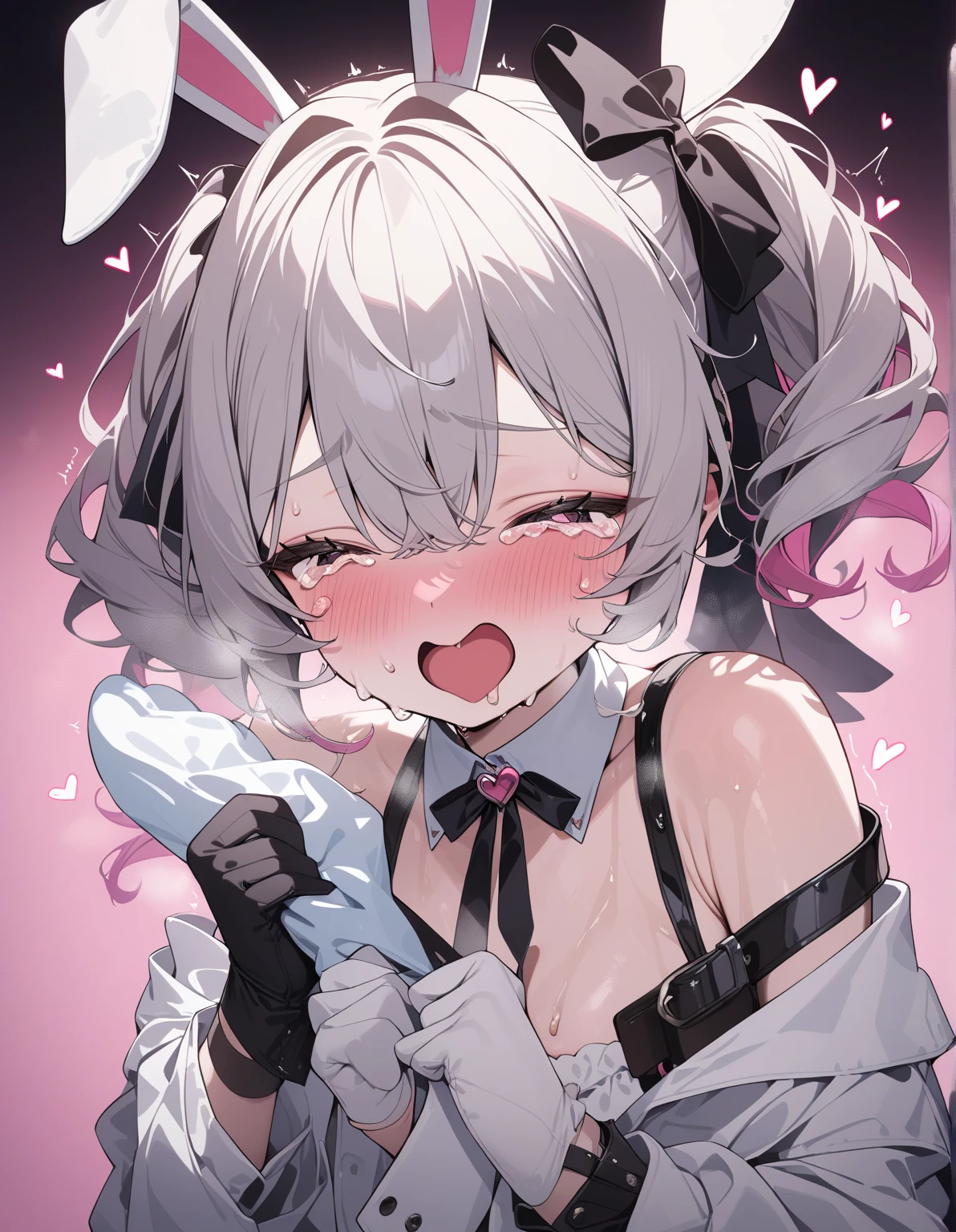 a girl Young girl with grey hair, ((fringed and curly hair)),((curly short twintail)), curly hair ,(red eyes),, ((small bushy eyebrows)), wearing gothic lolita clothing, lolicon , to school, bored look, bored face, wearing lolita bikini, marked vagina, lolicon (Zankuro) drawing style by zankuro artist, ザンクロー style, image uploaded to R34, girl sucking penis cum bubbling out of her mouth, on a street, girl giving a handjob to a man, girl tasting a finger