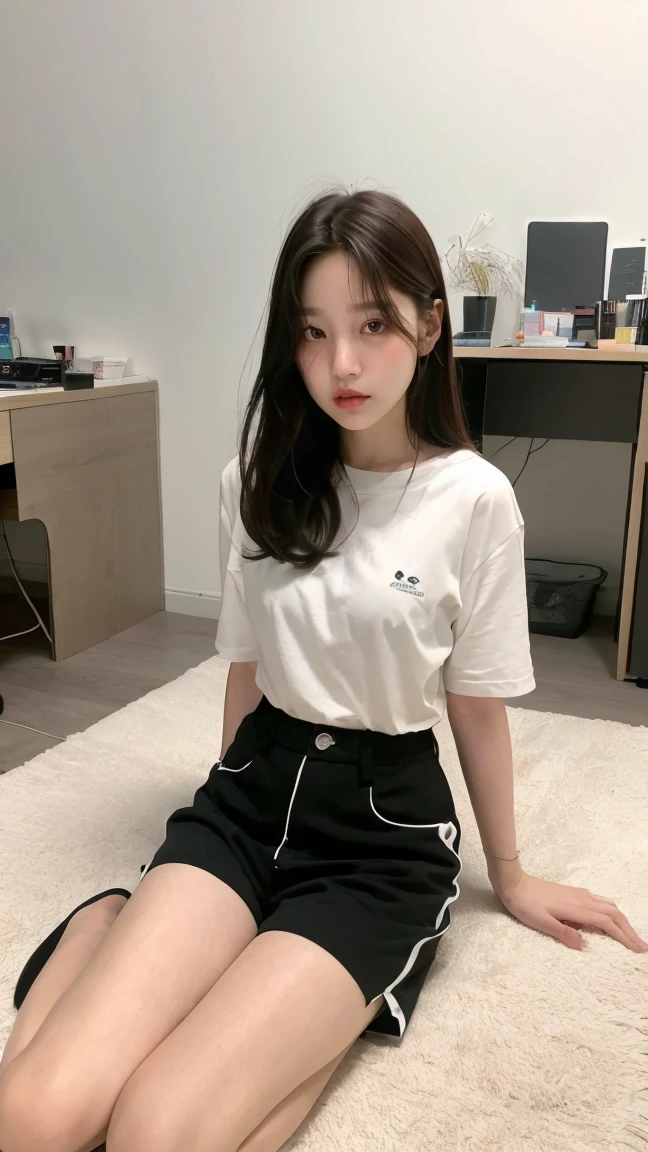 1 Girl,paradise of life,Cross your legs,Chair