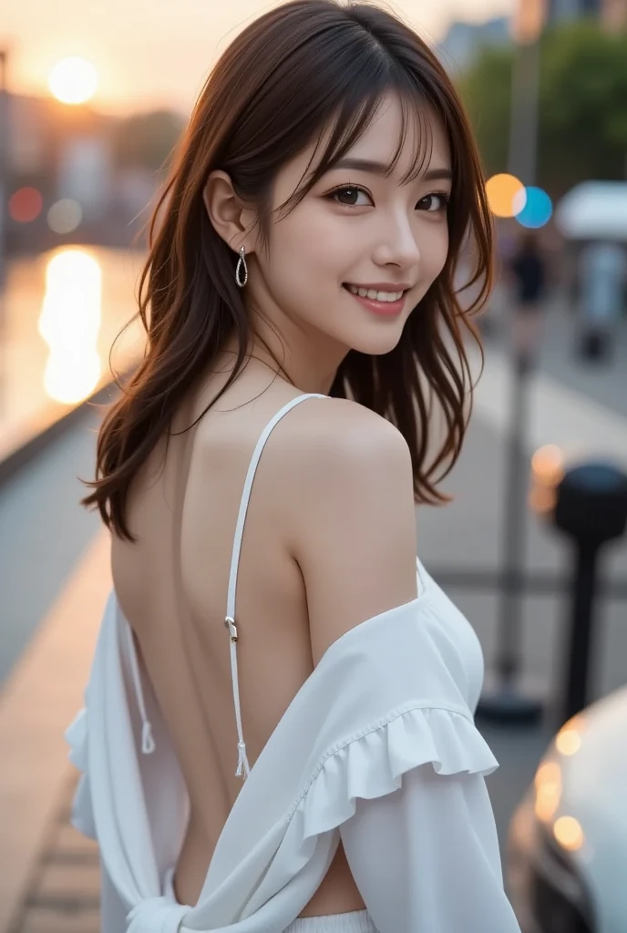 Ulzzang-6500-v1.1, (RAWphotograph:1.2), (Realistic:1.4), Beautiful detailed girl, Highly detailed eyes and face, Beautiful fine details, A 26-year-old woman from Iceland, Intricate details, Ultra-realistic, Hyper Detail, Skin Texture, Sunburn, It gives me goosebumps, Shiny skin, (was happy), ( (was happy), (Excited), (Joyful), , photograph, Realistic, 8k, Attention to detail,(head shot:1.5),Nice butt