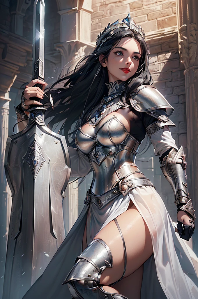 female Swordsman in swordsman armor