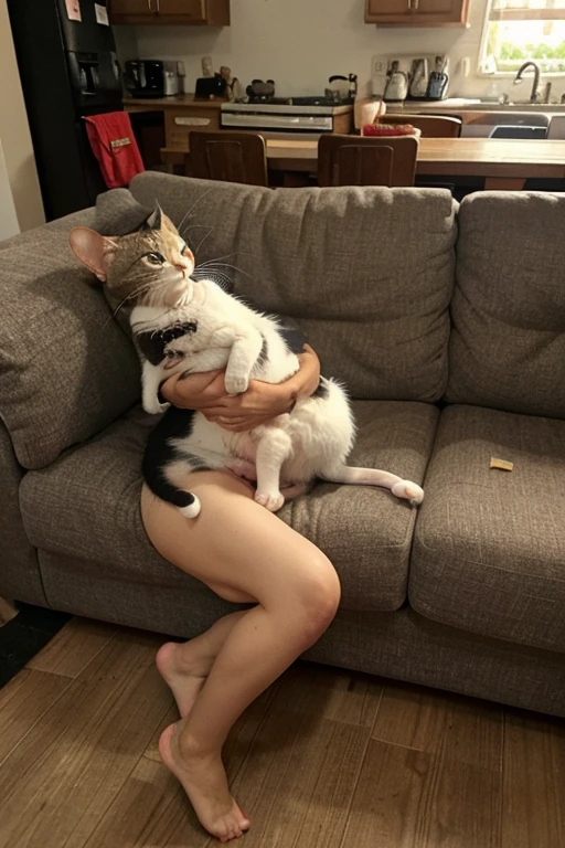 white cat anggora