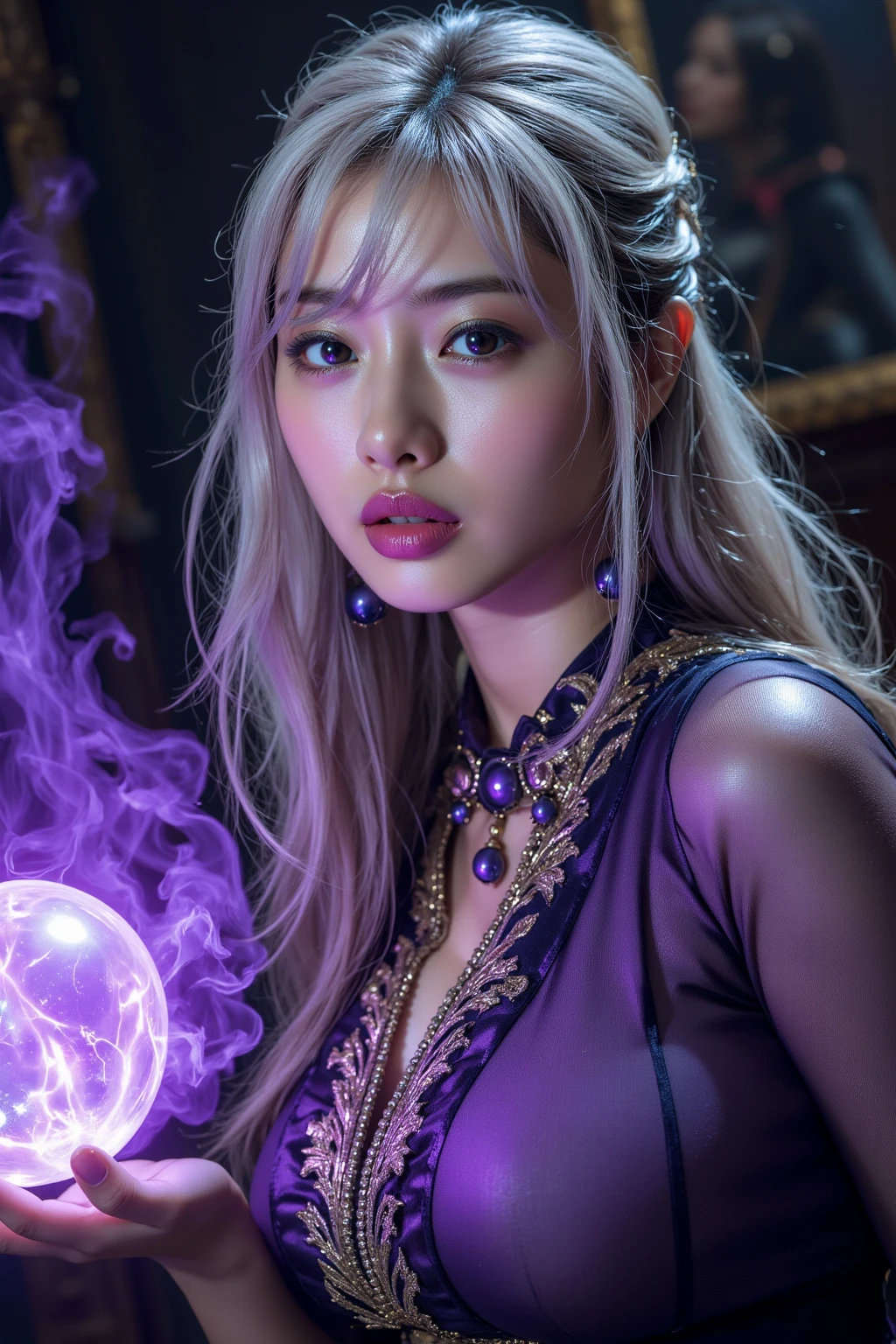 a close up of a girl , detailed hair , big booobs , shadowbringers cinematic, 4 k detail fantasy, a beautiful fantasy empress, game cg, xianxia fantasy, xianxia hero, 2. 5 d cgi anime fantasy artwork, cinematic goddess close shot, ruan jia and artgerm, wow 4 k detail fantasy, hyper-detailed fantasy character, high definition, hyper- detailed,perfect, fantastic, detailed facial and body skin texture, detailed vagina (pussy), detailed eyes .