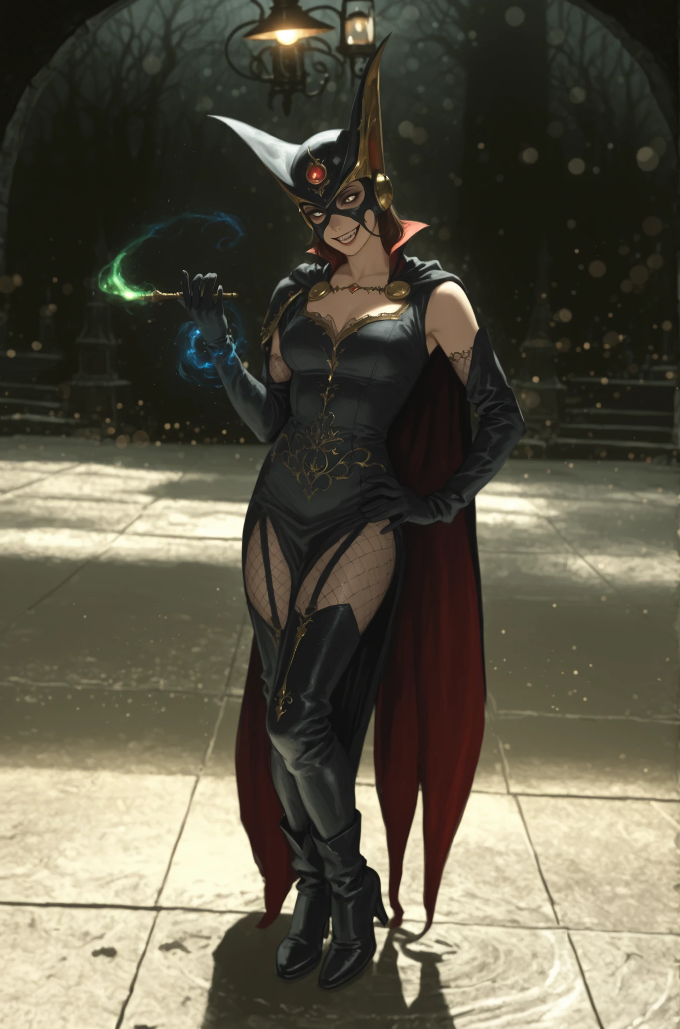 Bayonetta em cima de um palco
