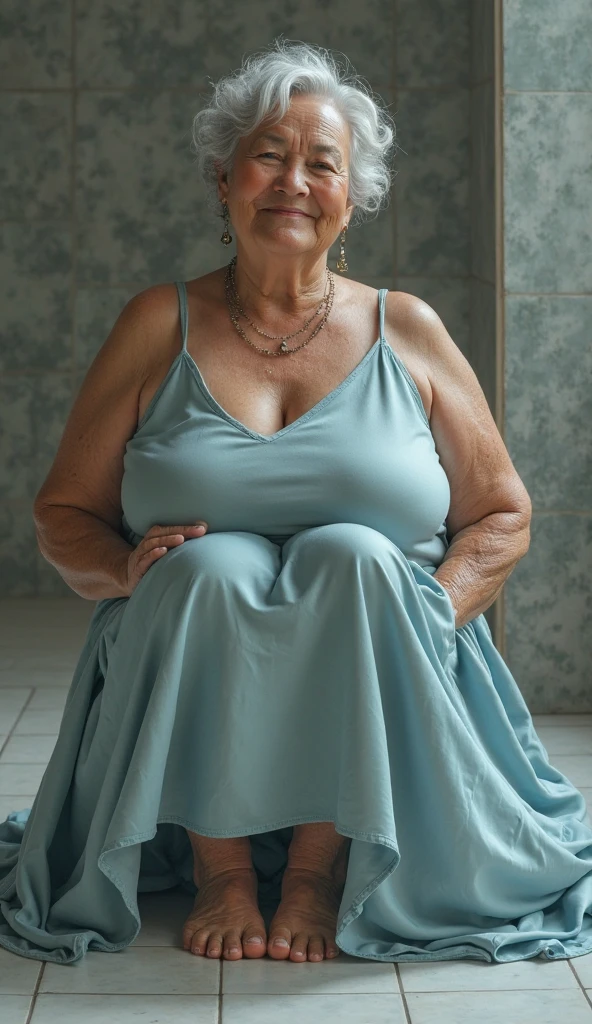 Mature old woman 80 years with silver hair, plus size, old face and body with many wrinkles, smiling, loose skin, standing at bedroom posing for photo, She wearing tight lemon yellow bright dress, large neckline and lace stockings and glasses side view. jaw dropping mature older beauty, old face and body with wrinkles, legs are visible, old face, attractive grandma, a gorgeous old hair, beautiful old grandma, lovely older mature grandma, gorgeous beautiful grandma over 80 years old, beautiful silver hair grandma, beautiful detailed body and face, a beautiful old granny