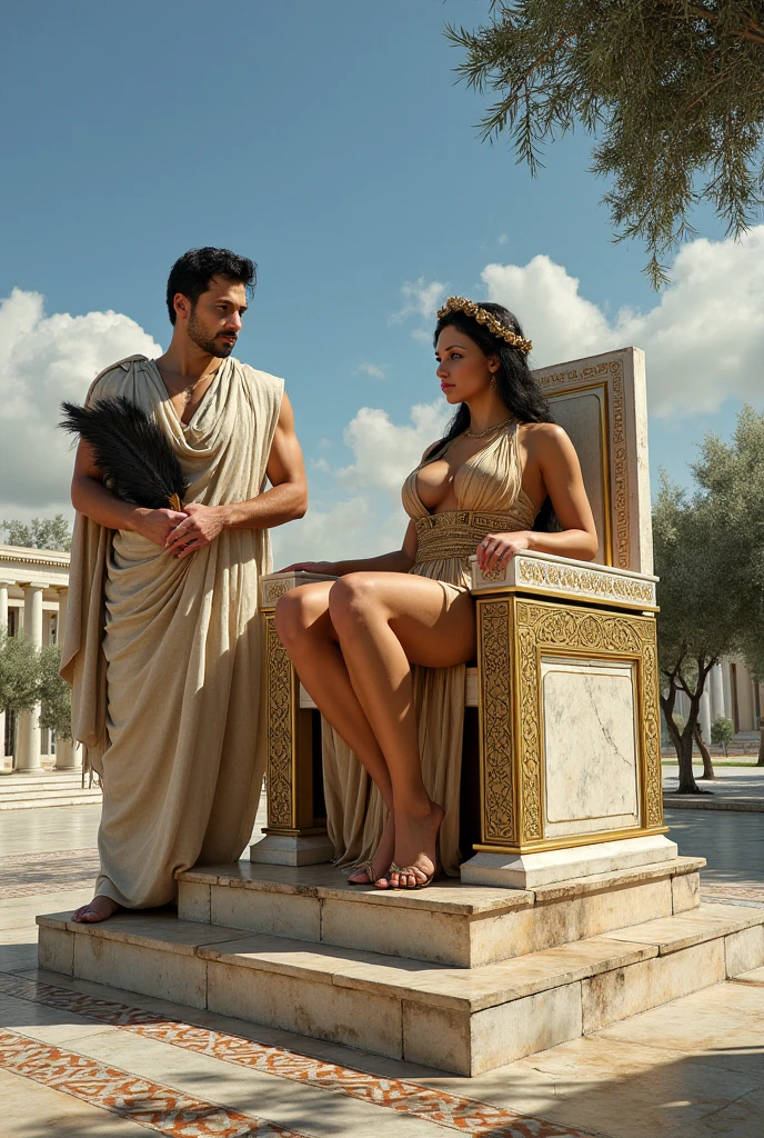 masterpiece, imagine in ancient rome 83 bc, four ugly black men 60 years old naked with big cocks fucking the pussy of one skinny slim body 14 years old white naked roman empress girl infront of them, (slim body, long black hair, small tits, blueish eyes, ultra detailed noble yet seductive face), in the roman public baths, ultra high resphotorealistic, an ancient room, uhd,
