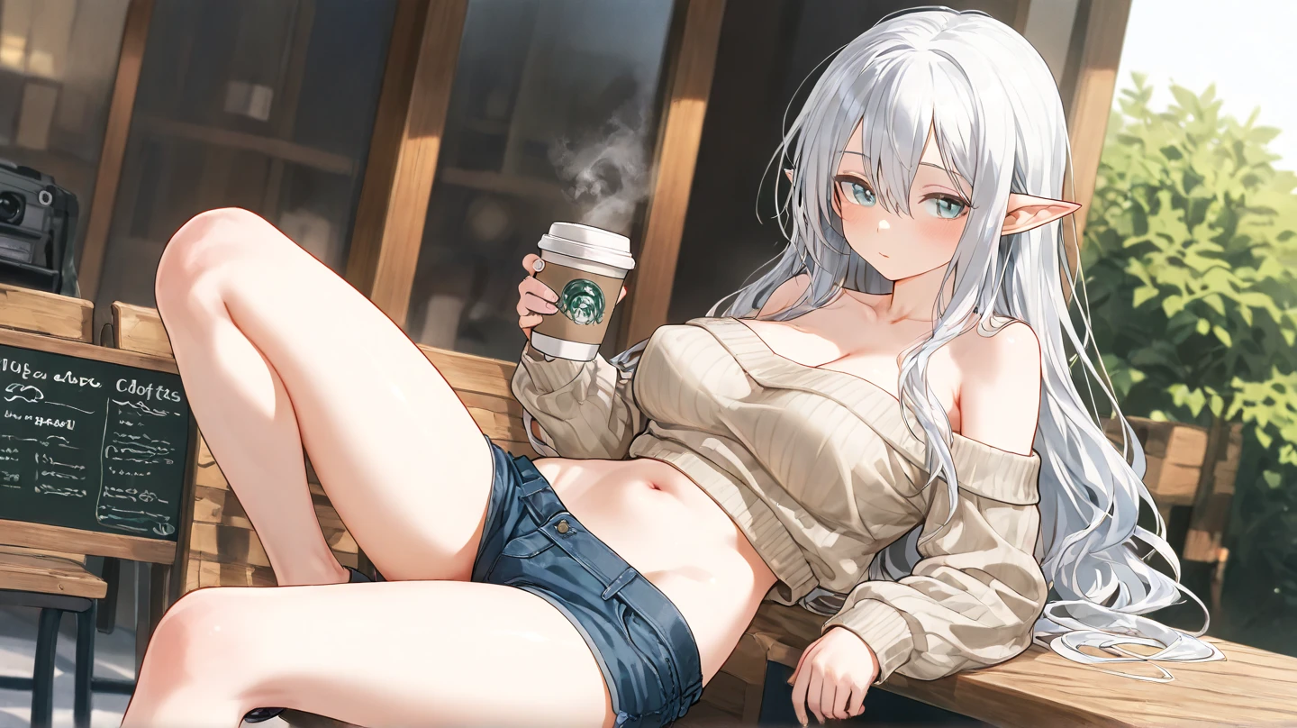((Finest quality)),(超A high resolution),(ultra-detailliert),(Meticulous portrayal),((Best CG)),(Finest works of art),Ultra-Precision Art,The art of astounding depiction, (1人の女性:1.5),White Sports Bra:1.5,(perspiring:1.3),Glamorous body,Colossal tits:1.5,Fine-grained skin,Toned belly,dishevled hair:1.5,(Open Parka:1.5)