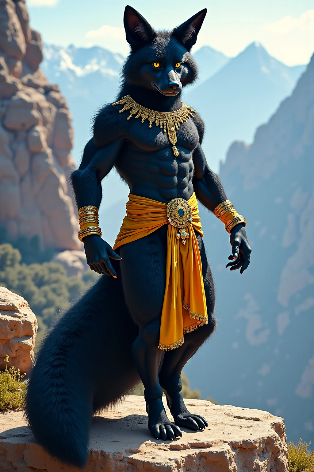 hdr, anthro cat, beerus, male, (Cornish Rex cat head:1.2), purple skin, egyptian clothing, jewellery, long cat ears, skinny body,
standing, outdoors, park, looking at camera,hands on hips, looking at viewer, serious, extremely detailed, absurdres,
sunny, blue sky, jazzy ambiance, natural lighting, <lora:BeerusFRL22nO:.8>