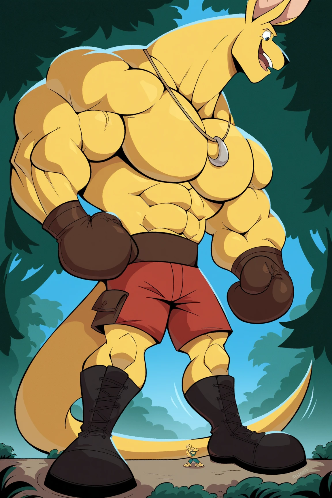 (by haps,fuze), hi-res, good graphics, great anatomy, anatomically correct, musk, musk clouds, jockstrap, outside, hiking, kobold