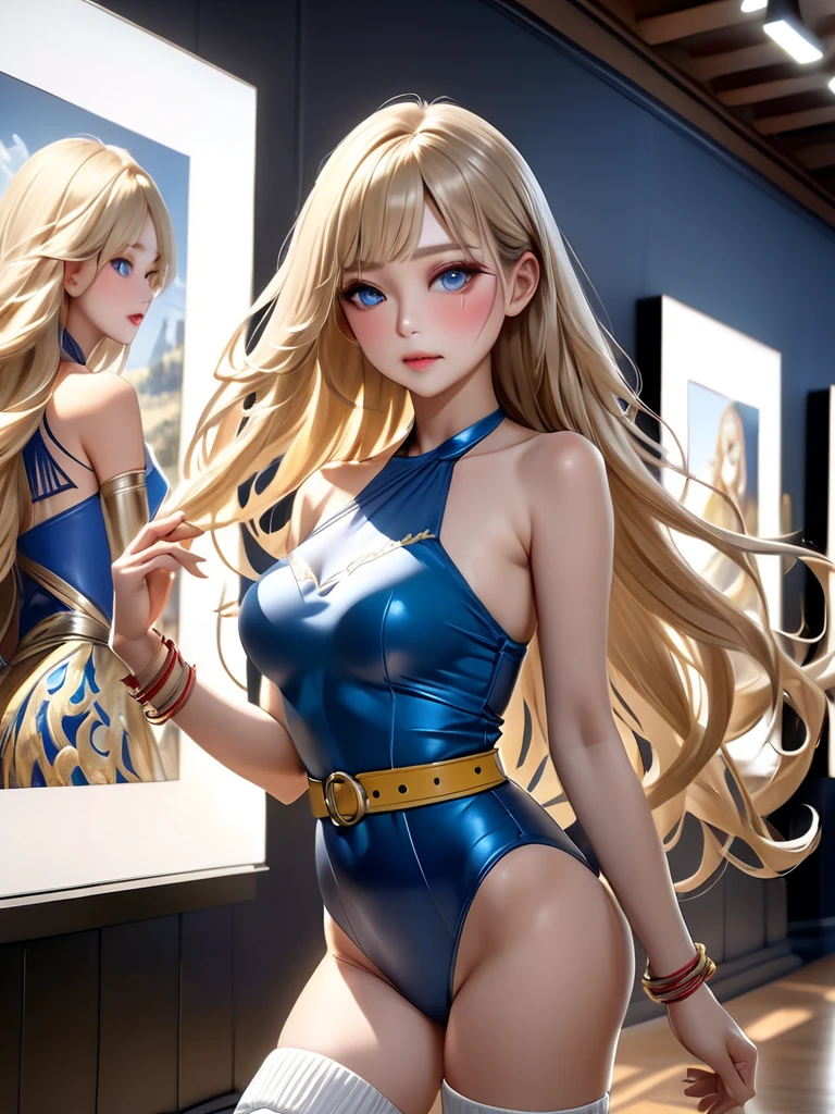 ( Chica De Cuerpo Entero :1.7) masterpiece、alta calidad、1 chica en、(((18 years old)))、solo、Mary Rose、tiro de vaquero、embarrassed expression、((Casino))、(((conejita)))、((Maillot con el pecho abierto))、((pantys))、Pon tus manos en tus caderas、 (enfoque del pie:1.3) (white cuffs)、la noche、(((Pechos grandes)))、(((desnudo desde el cuello)))
