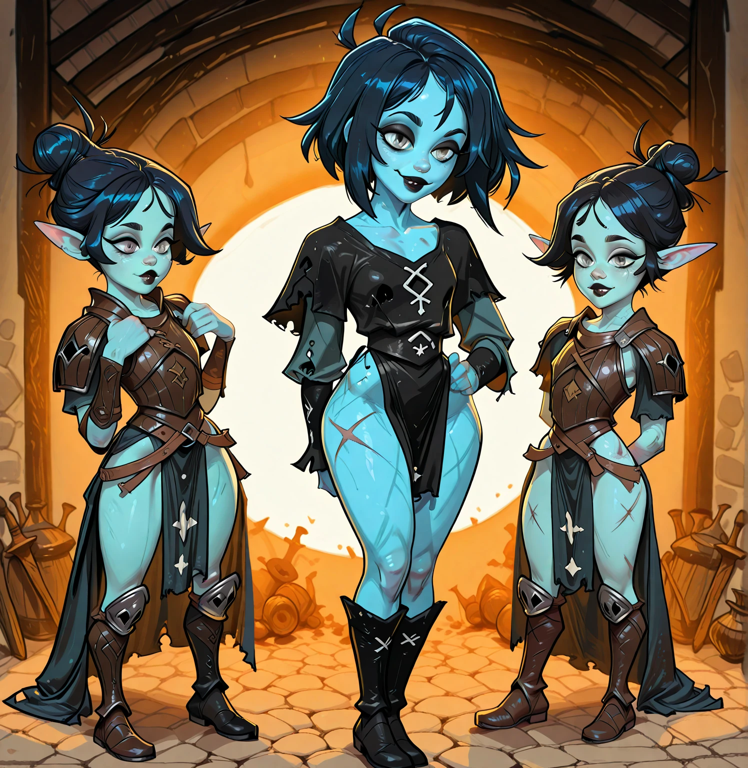 (((A seductive and cunning pale green female half-orc rogue centered in the foreground))),(((bantu knot hairstyle))), ((23 years old)), ((bioluminescent eyes)), (((black dragonscale scalemail with teal cloak))), ((corrupted glowing makume gane filigree bra)), ((corrupted bioluminescent filigree ankh necklace)), dark fantasy, dark atmosphere, forest, ((night)), bioluminescent bat swarm, volumetric lighting, best quality, masterpiece, intricate details, tonemapping, sharp focus, very detailed, trending on Artstation 4k, realistic, 8k, cinematic lighting, (((Full blood moon vibrantly lighting the scene))), (((fish eye lens))), ((colorful)), ((beautiful face)),(((thicc ass))) (((thicc hips))), (((thicc thighs))), (((revealed stomach))), (((low cut top))), (((angle from above))), (((piercings))), ((((looking at viewer)))), professional artist, {masterpiece}, {bioluminescent halo lighting from behind}, toned muscles