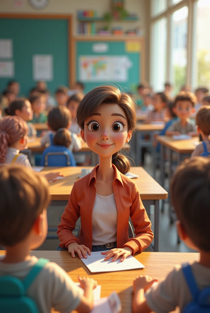 A student who was shy decides to participate in the class 