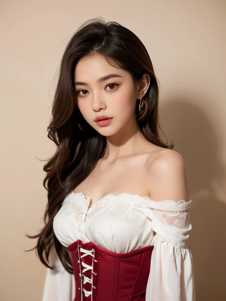 (photorealistic:1.4), (extremely intricate:1.2), (8k:1.27), (ultra highres:1.2), film grain, portrait of a girl, corset, choker, beautiful face,  <lora:leeseosw-02:1>