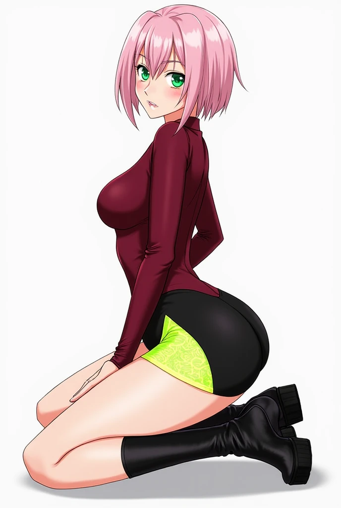 Hot Makima , sitting , sexy , legs spread