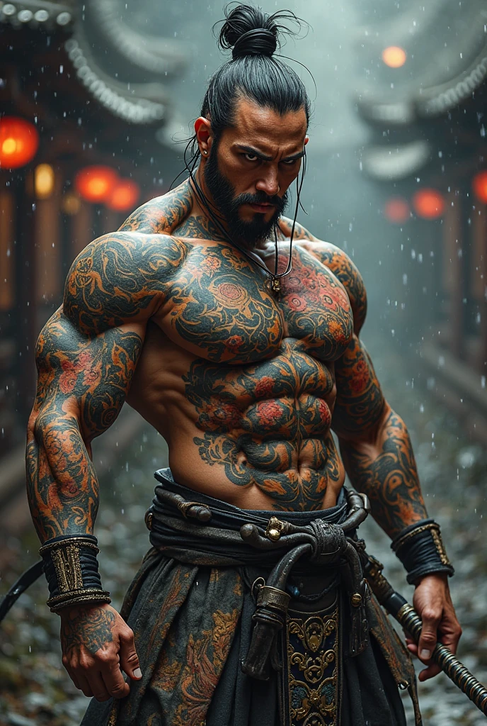 man strong, 1.90 meters, Yakuza, 30years.