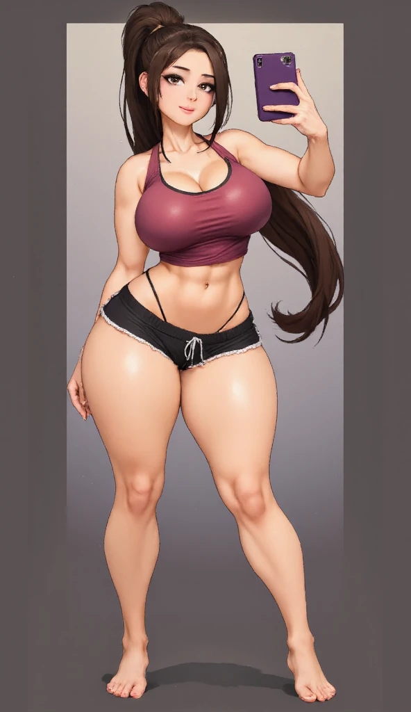 Hinata Hyuga, Extremamente Realista, sexy, bunda grande, pernas grossas, Fitness, linda, selfie