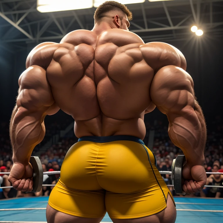 There is only one handsome Asian actor in the photo,35 years old,High target, Fitness,short hair, O-Shaped Beard,Perfect body, Dark skin color,Radiant Skin,Smooth skin,Muscle bulge, muscular, Very large pectoral muscles,Very sexy abdominal muscles,Very well-developed leg muscles,Huge concave and convex area,Brightens oily skin,Wearing black leather shiny thong,Handsome face, Correct and accurate male body proportions, Wear black socks,Put your hands behind your back,Lying on gray background