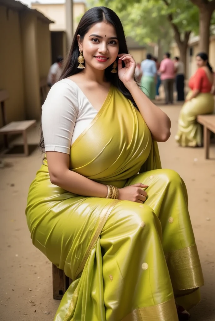 A beautiful india grile hot and slim body Indian wear,beautiful face with real pose ,realface, realistic, daylight,4k,canon f1.4,sony bokhe