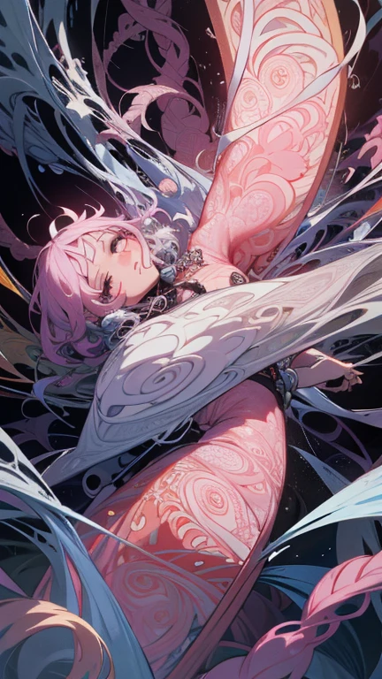 masterpiece, best quality,absurdres,(アニメ),1 lady, Big Breasts,(ecstasy and surprised,:1.1),(pink hair:1.3),twin tails,(beautyful purple eyes:1.1),wavy hair,BREAK,(heart pattern bikini),pastel pink sarong,Dotted ribbon,(Bikinis come off:1.3),BREAK,(nsfw),nipple,(fitting room),(arched back:1.2),(spread legs), (wet skin),Applying lipstick to lips、Holding lipstick、Dynamic Pose,Dynamic Angle,orgasm,Climax,Curly hair,Stylish hairstyle,Realistic Flesh,Nipple erection,Backlight,The bite is clear,Defined man muscles,Glamorous Body,Plump thighs,(((breast,Irregular bounce)))