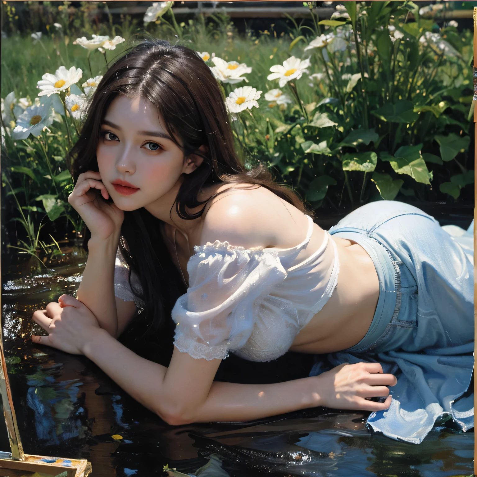 (Best Quality), ((Masterpiece), (Details: 1.4), 3D, (Light Brown Super Long Hair, Messy Hair: 1.9), (White Dress: 1.7), (Slippers: 1.8) (Black Pupil: 1.5), HDR (High Dynamic Range), Ray Tracing, NVIDIA RTX, Super-Resolution, Unreal 5, Subsurface Scattering, PBR Texture, Post Processing, Anisotropic Filtering, Depth of Field, Maximum sharpness and sharpness, multi-layer textures, albedo and highlight maps, surface shading, accurate simulation of light-material interactions, perfect proportions, Octane Render, two-color light, large aperture, low ISO, white balance, rule of thirds, 8K RAW,
