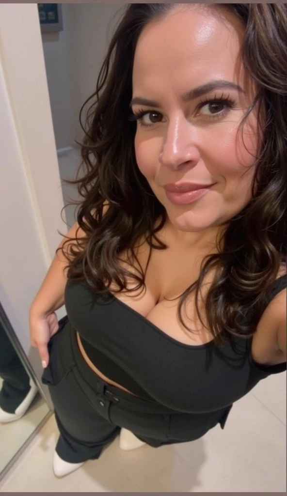 woman wearing a lingerie, brunette hair, amber eyes, long hair, hyper realistic, 4k, masterpiece, beautiful, facing the viewer, headshot, cleavage, dark lipstick, (((red))) lace bra, Big tits, huge , no clothes, sexy, cute, minimal clothes, thick, bbw, chubby stomach, thick nipples, nipple piercings, large areola, hard nipples, piercing through shirt, nipples hard through shirt, busty, major cleavage, naked, ripping through top, spilling over sides, bra too tight, giant , extra wide hips, upper body zoom in, showing off huge , fat stomach, see through top, fat bbw, large areola showing, no clothes, naked, huge tits no clothes, nipples showing