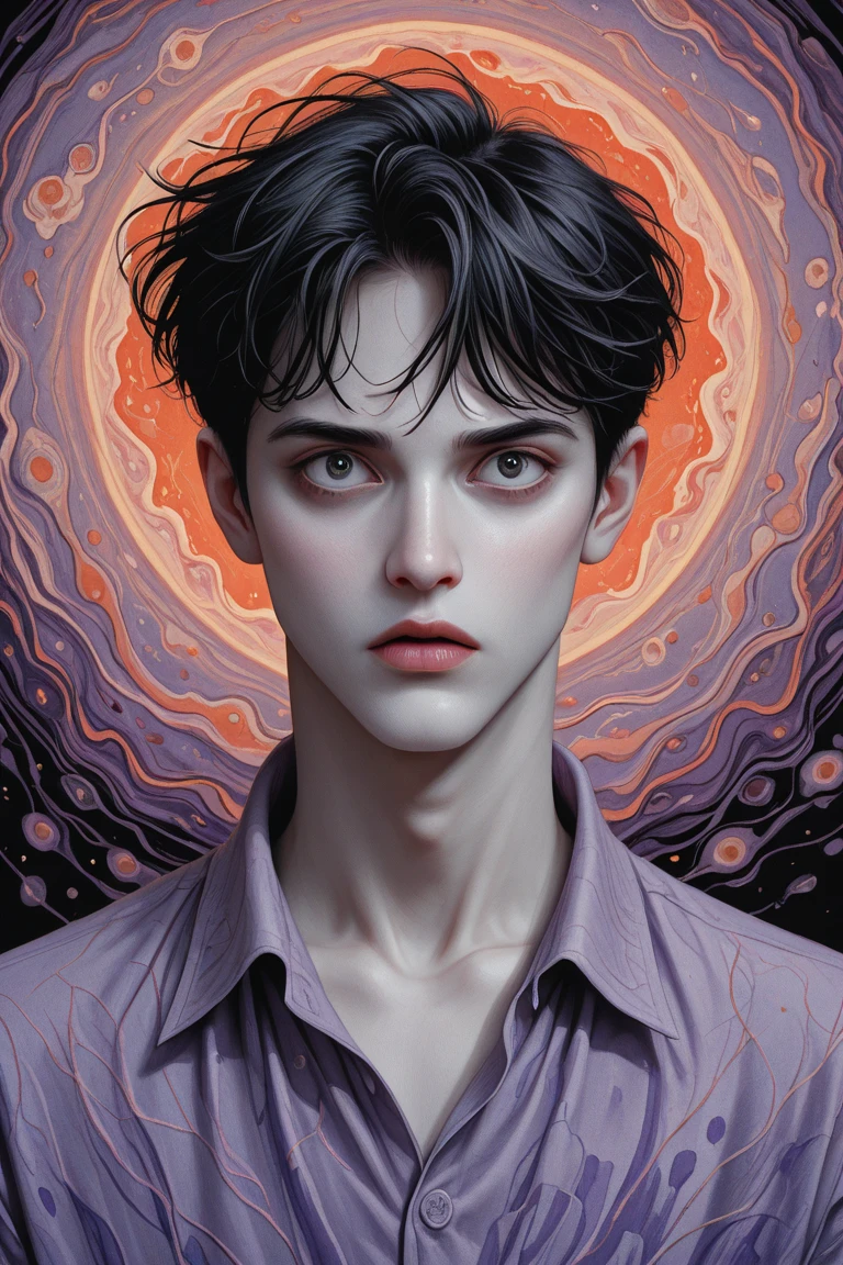 <lora:TearsV2-lbw:0.9> tears, boy crying, red eclipse, horror theme, dark fantasy