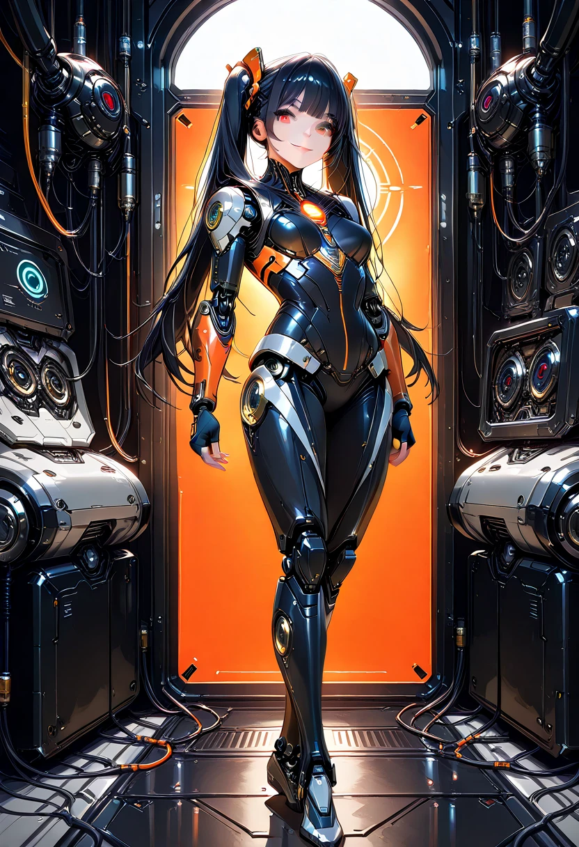 Helmet with antenna, cute girl made of metal, (Cyborg: 1.1), ([Tail | More Wire]: 1.3), (Complex Detail), HDR, (Complex Detail, Ultra Detail: 1.2), Cinematic Shot, Masterpiece, Best Quality, High Resolution, Vaginal Foreign Body Insertion, Centered, Very Stylish, Black Rubber Bodysuit,