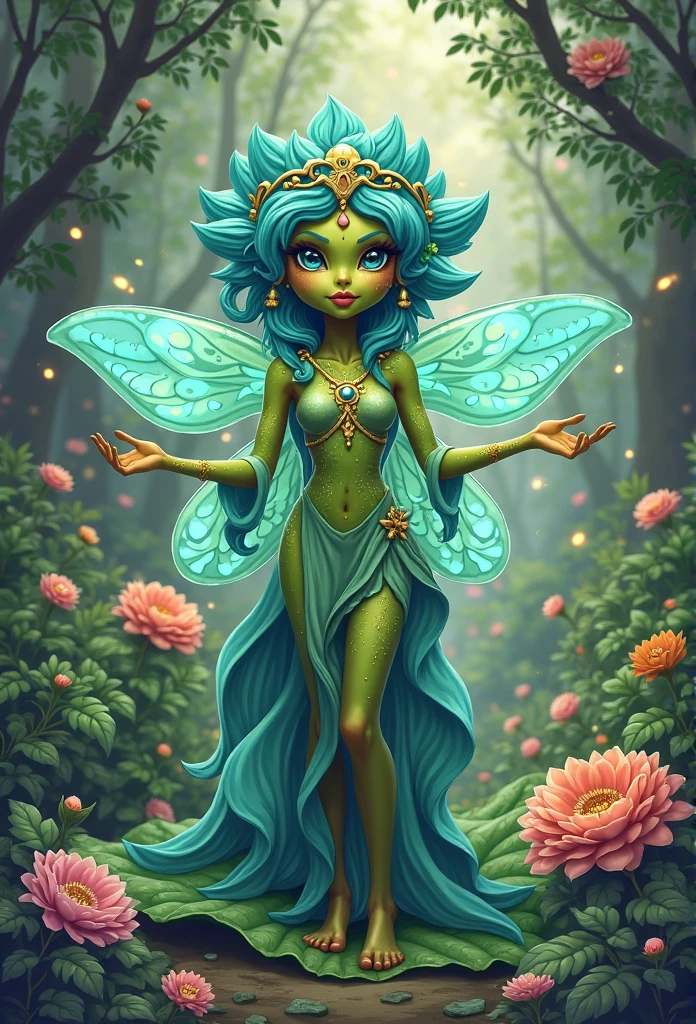 magical creature, anthropomorphic animal, fantasy art, detailed fur, glowing eyes, enchanting aura, mythical creature, naked, majestic presence, mystical background, forest environment, mystical lighting, fairy-tale atmosphere, intricate details, animal features, ethereal beauty, whimsical design, enchanted forest, bioluminescent accents, magical realism, dreamlike setting, otherworldly charm, vibrant colors, elegant posture, magical flora and fauna, intricate patterns, surreal elements