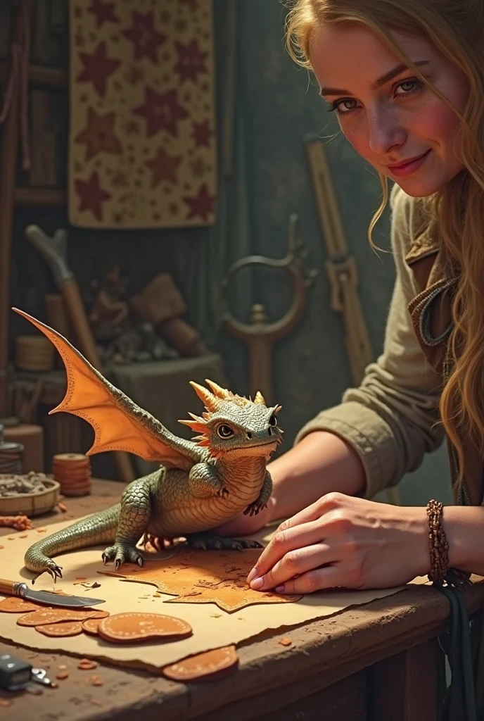 Drawing for a story about a princess and a dragon